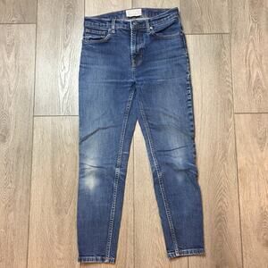 Everlane highrise 27 ankle medium wash jeans